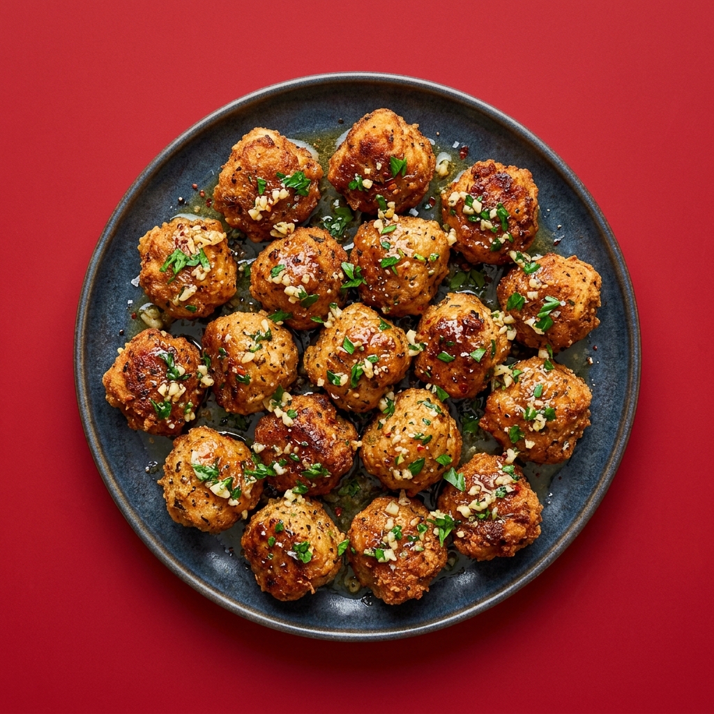 Garlic Butter Chicken Balls